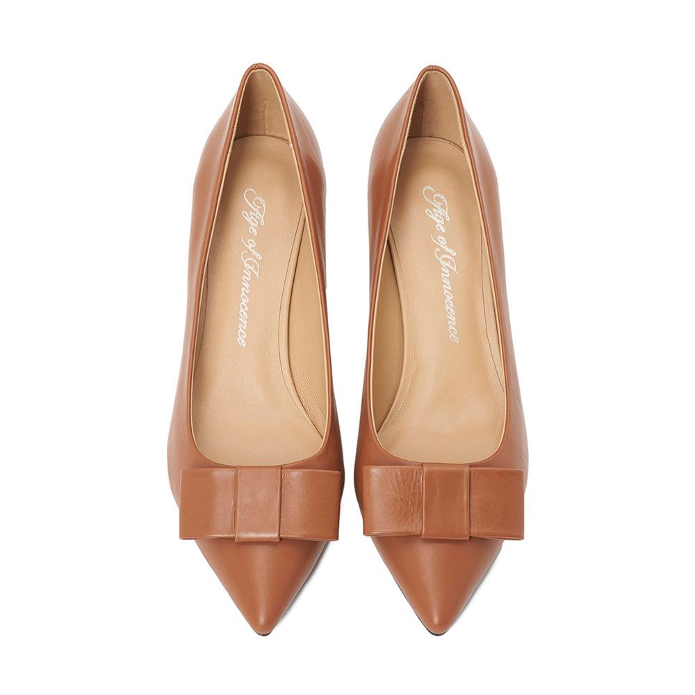 Jacqueline Leather Camel Shoes Shoes Age of Innocence Women