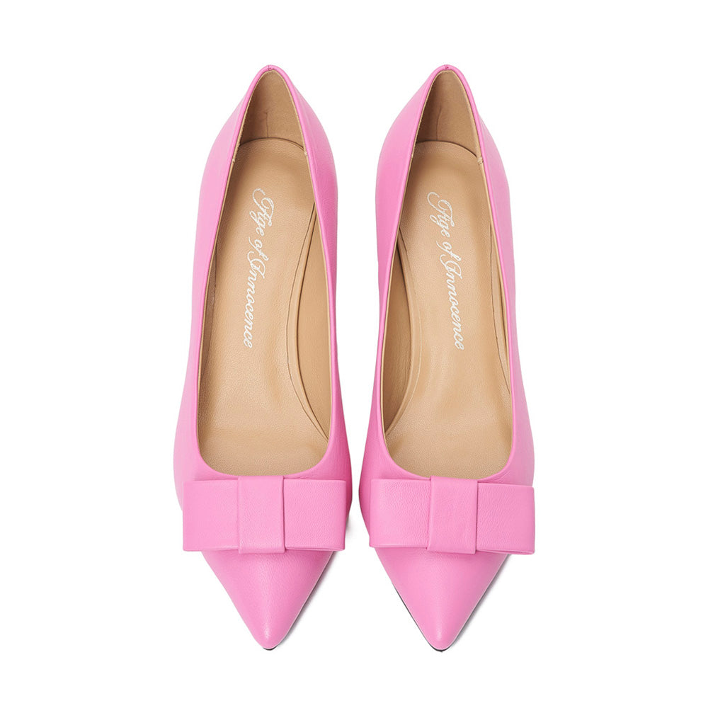 Jacqueline Leather Fuchsia Shoes by Age of Innocence