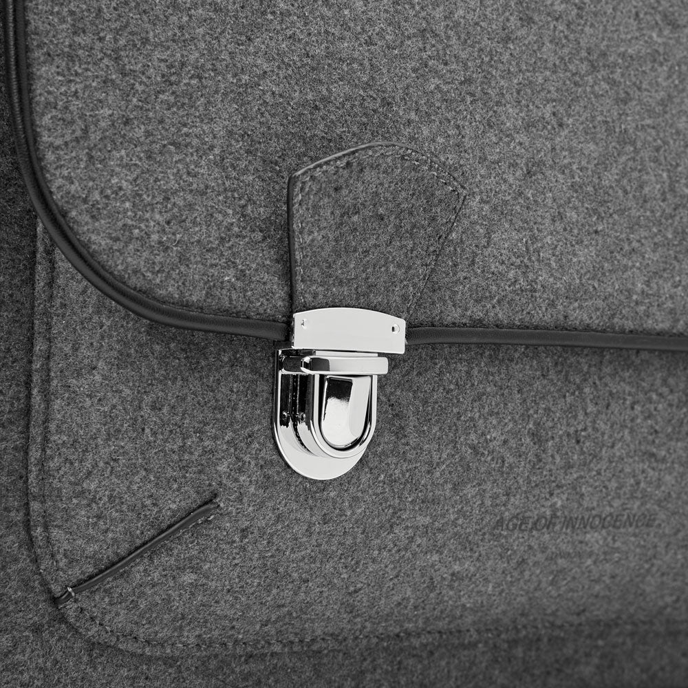 Boston Wool Grey Schoolbag Schoolbag Age of Innocence