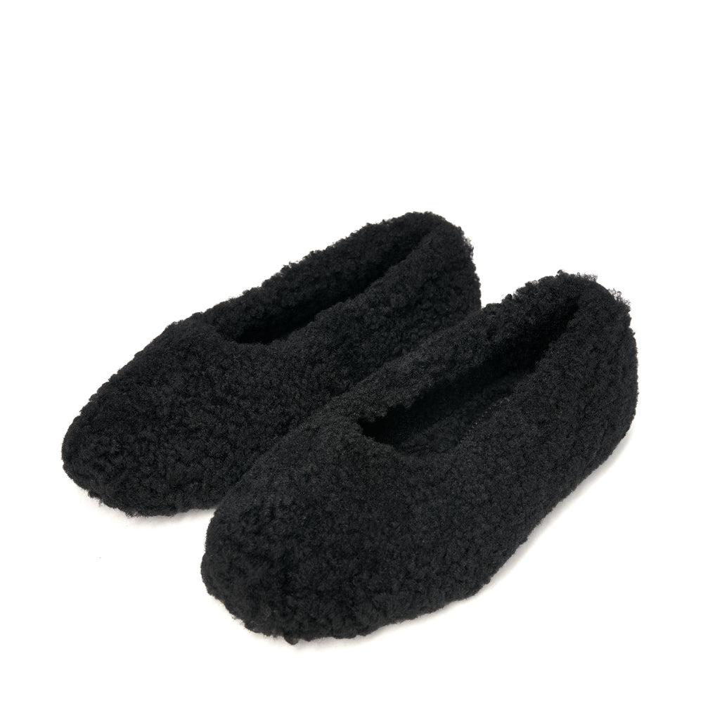 Polly Black Slippers Shoes Age of Innocence