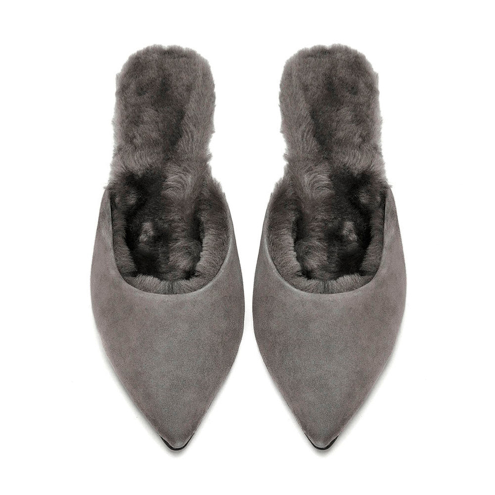 Brenda 2.0 Grey Mules by Age of Innocence