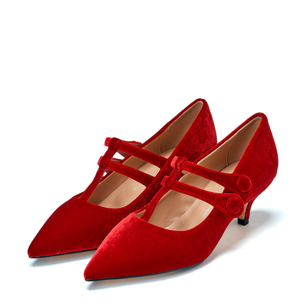 Colette Red Shoes by Age of Innocence