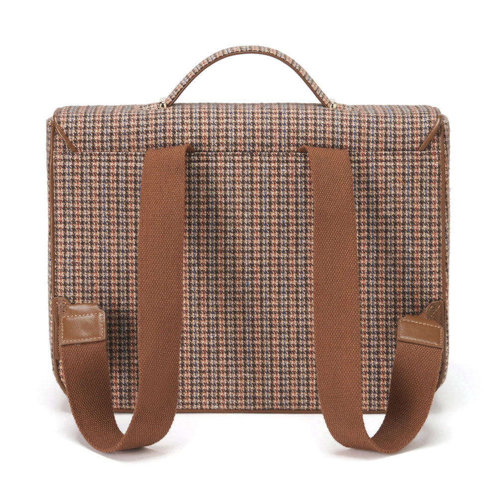 Boston Plaid Brown Schoolbag Schoolbag Age of Innocence
