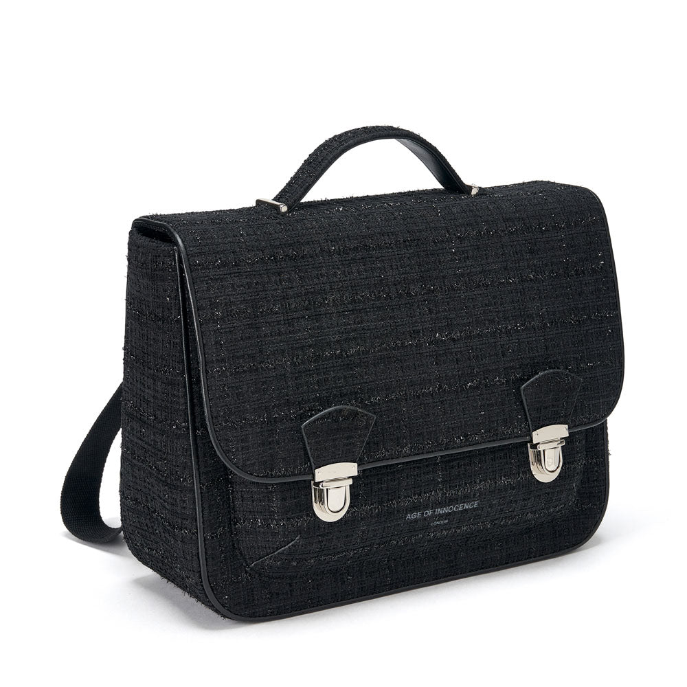 Boston Tweed Black Schoolbag Schoolbag Age of Innocence