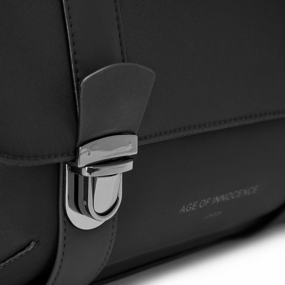 Sasha Black Satchel Schoolbag Age of Innocence