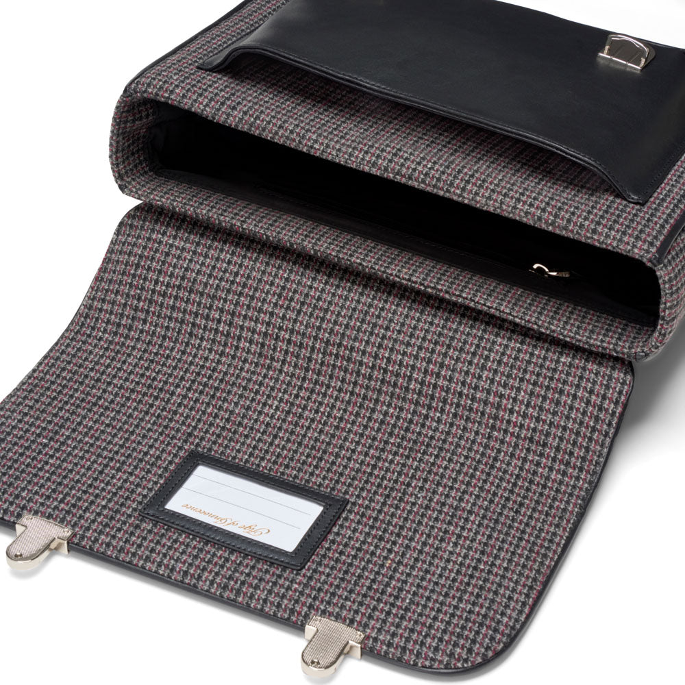 Boston Plaid Dark Grey Schoolbag Schoolbag Age of Innocence