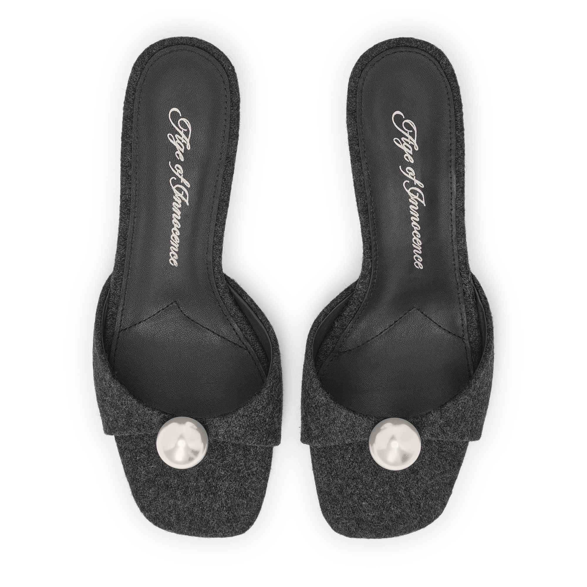 Sybil Wool Grey Mules Mules Age of Innocence Women