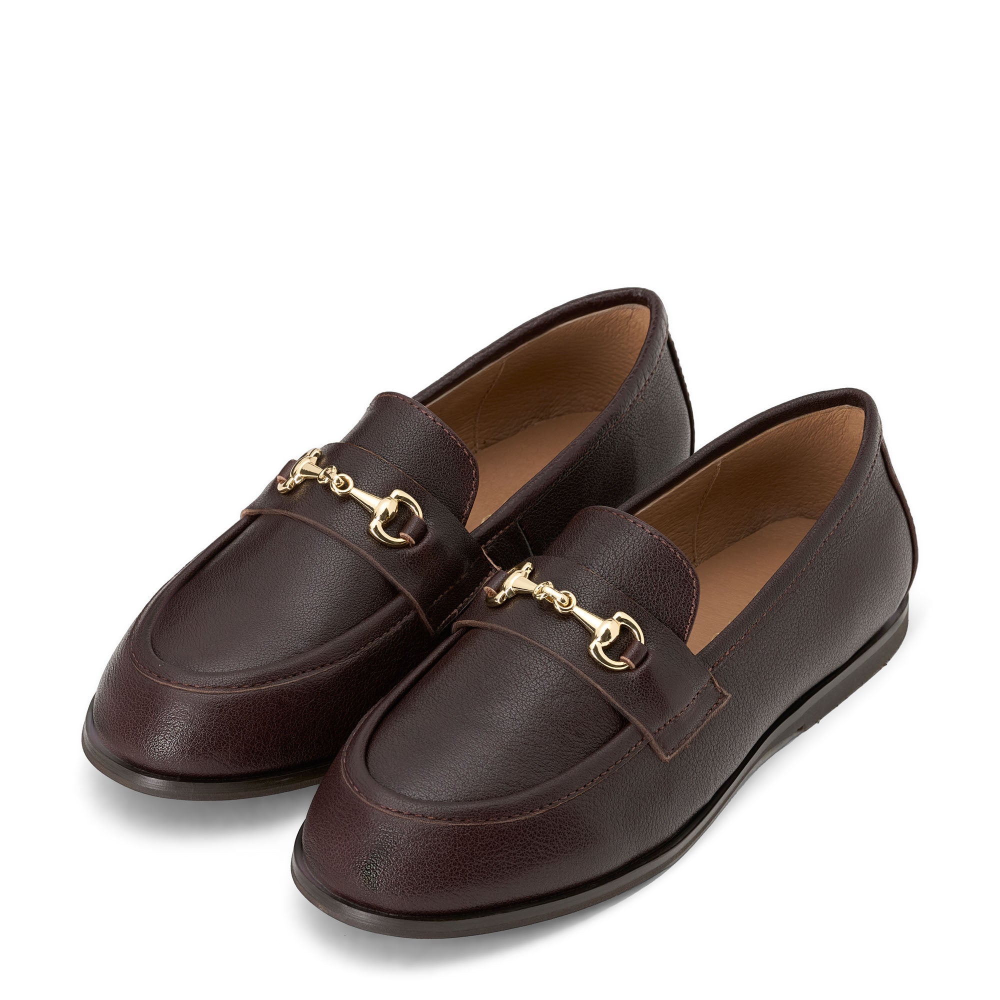 Priscilla Leather Brown Shoes