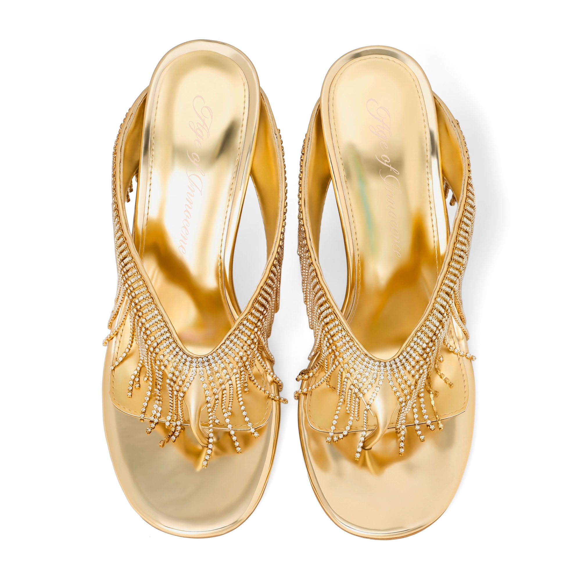 Vivara Gold Mules Shoes Age of Innocence Women