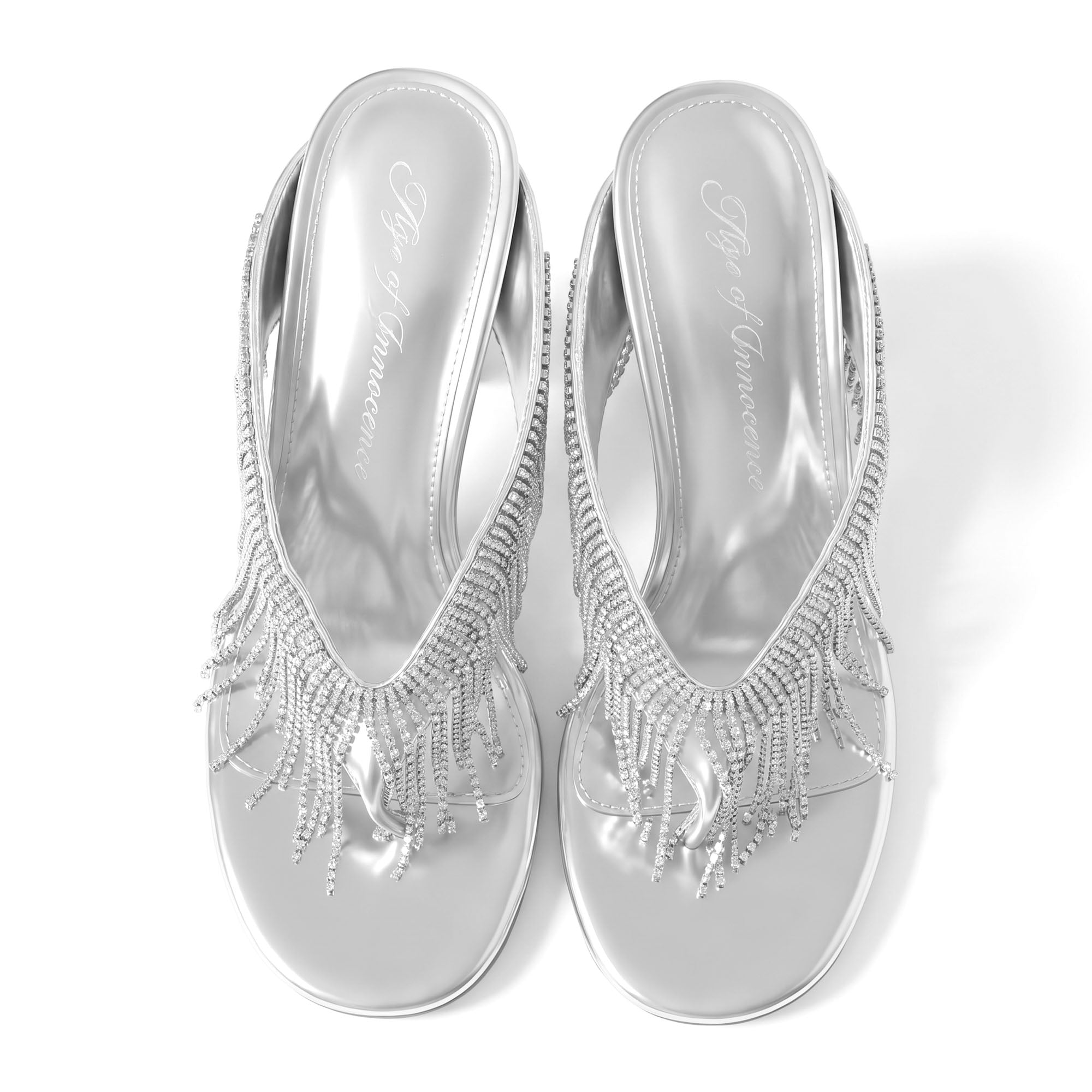 Vivara Silver Mules Shoes Age of Innocence Women