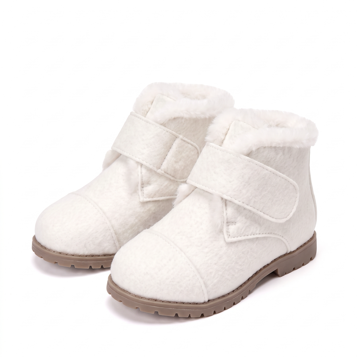 Zoey Wool White Boots Boots Age of Innocence