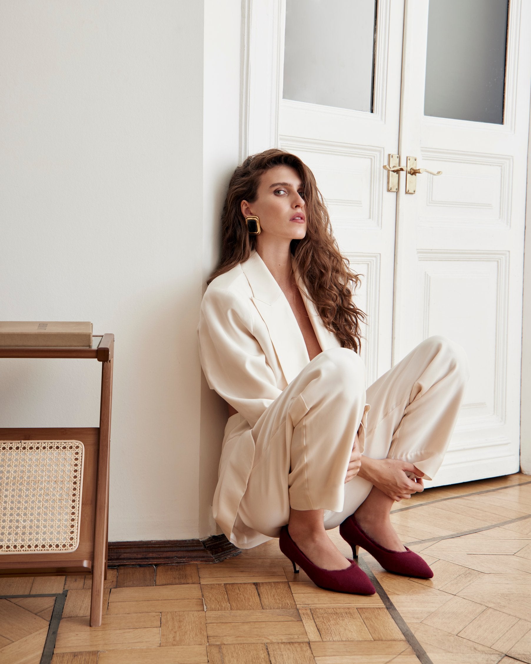 Juliette Wool Burgundy Shoes Shoes Age of Innocence Women