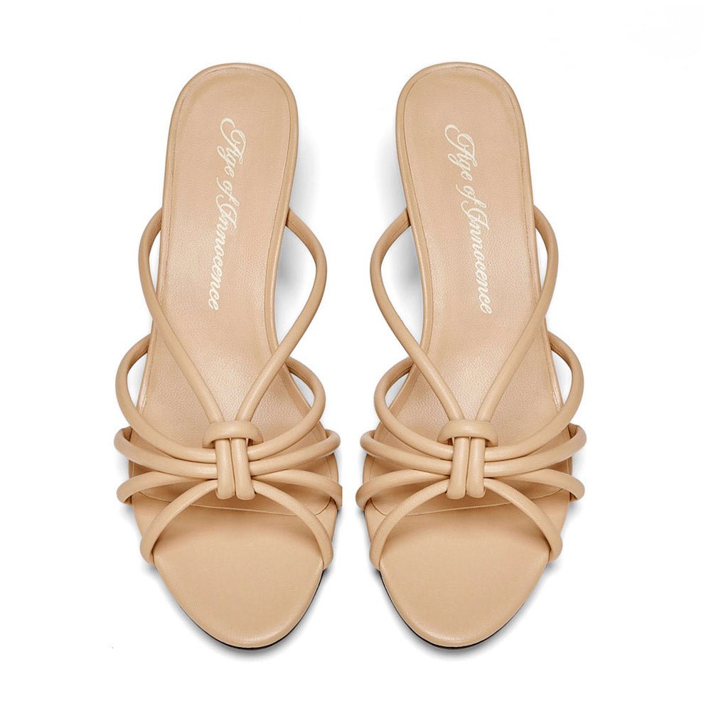 Adeline Beige Mules Mules Age of Innocence Women