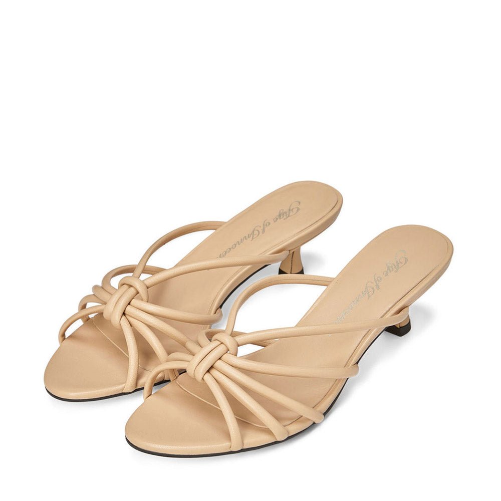 Adeline Beige Mules Mules Age of Innocence Women