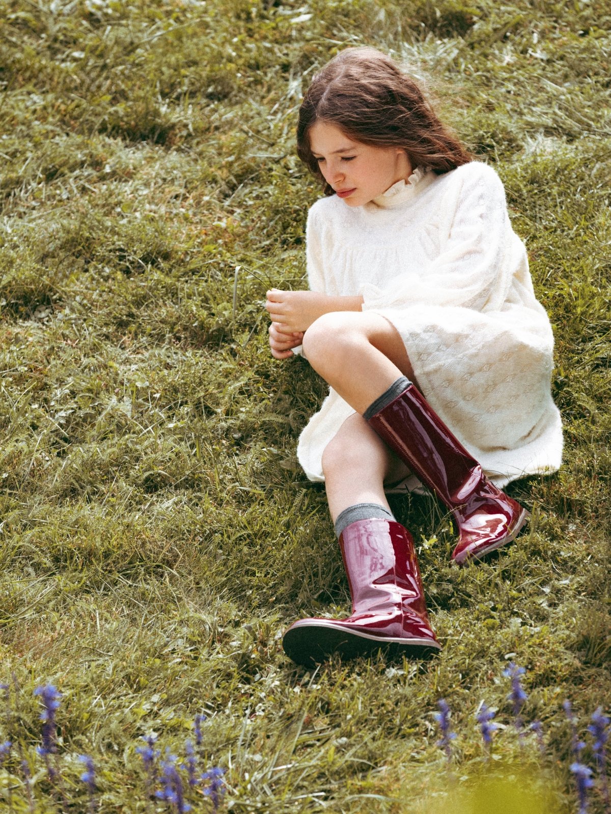 Ann PU Burgundy Boots Boots Age of Innocence