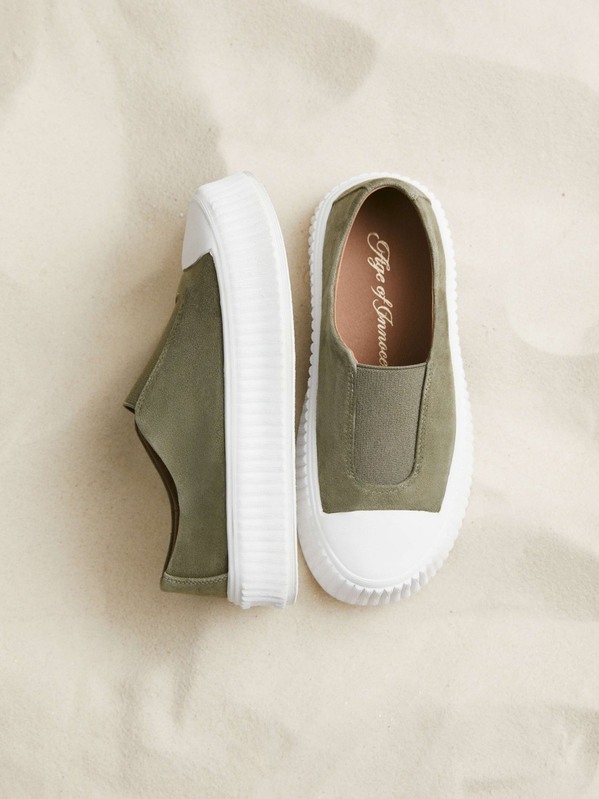 Archi Khaki Sneakers by Age of Innocence