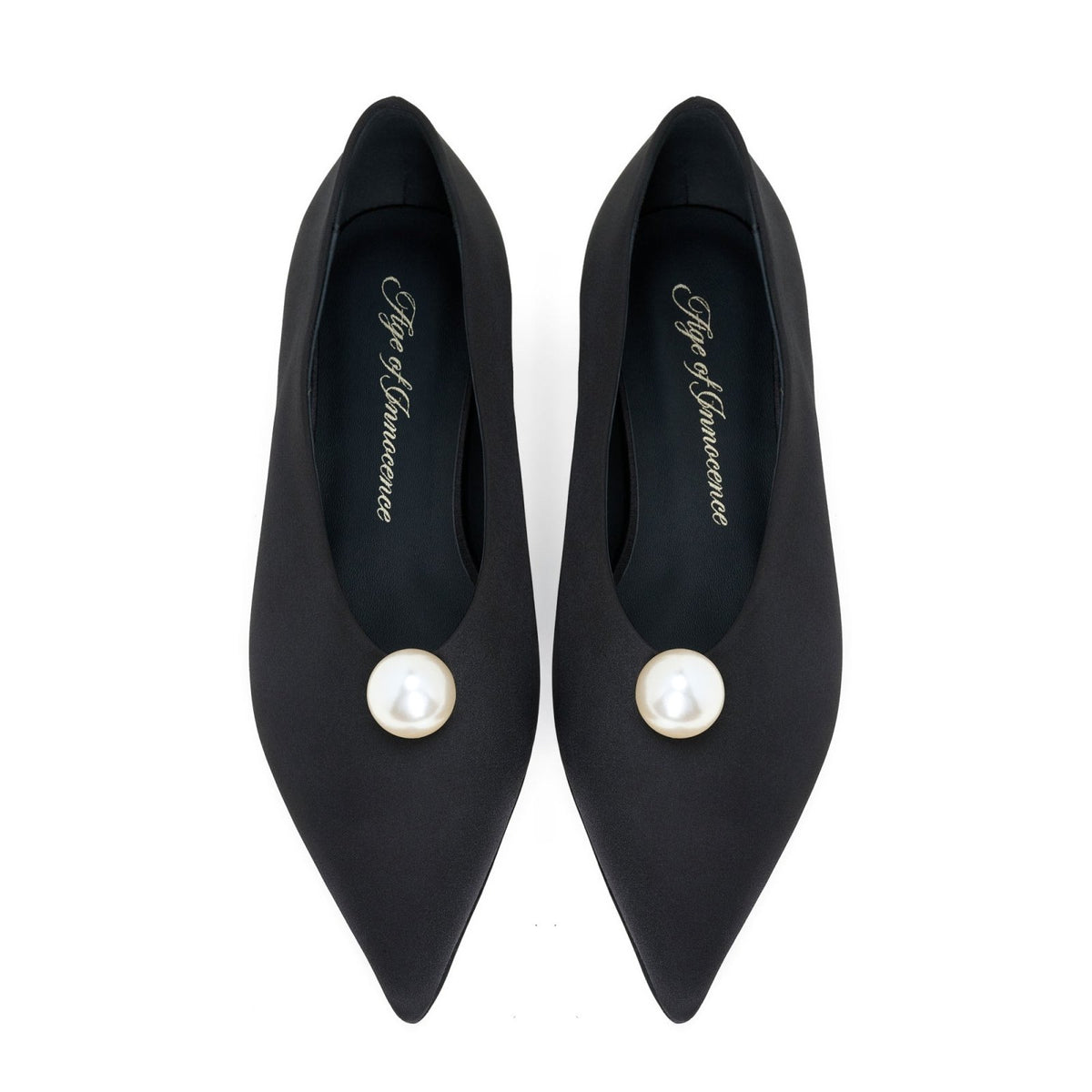 designer Athenais Black Shoes for girls by Age of Innocence Women