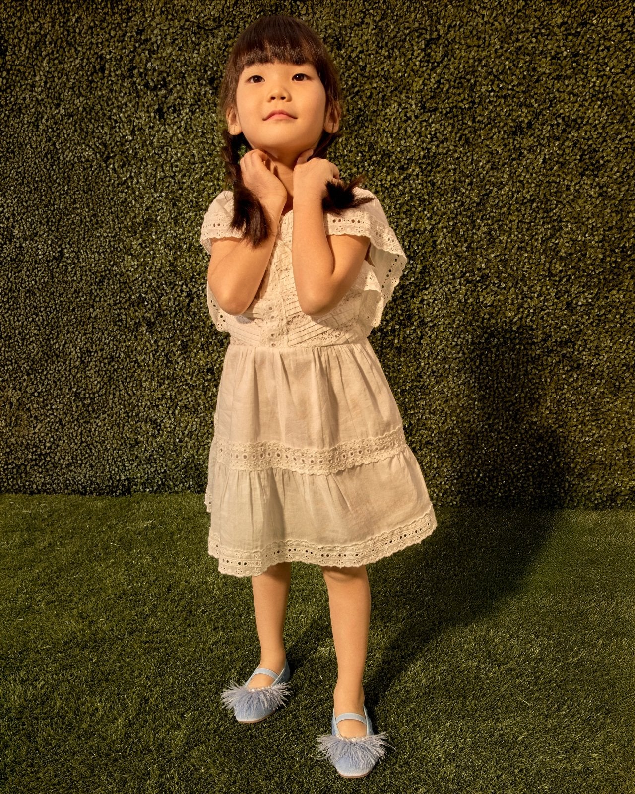 Blanche Blue Flats Shoes Age of Innocence