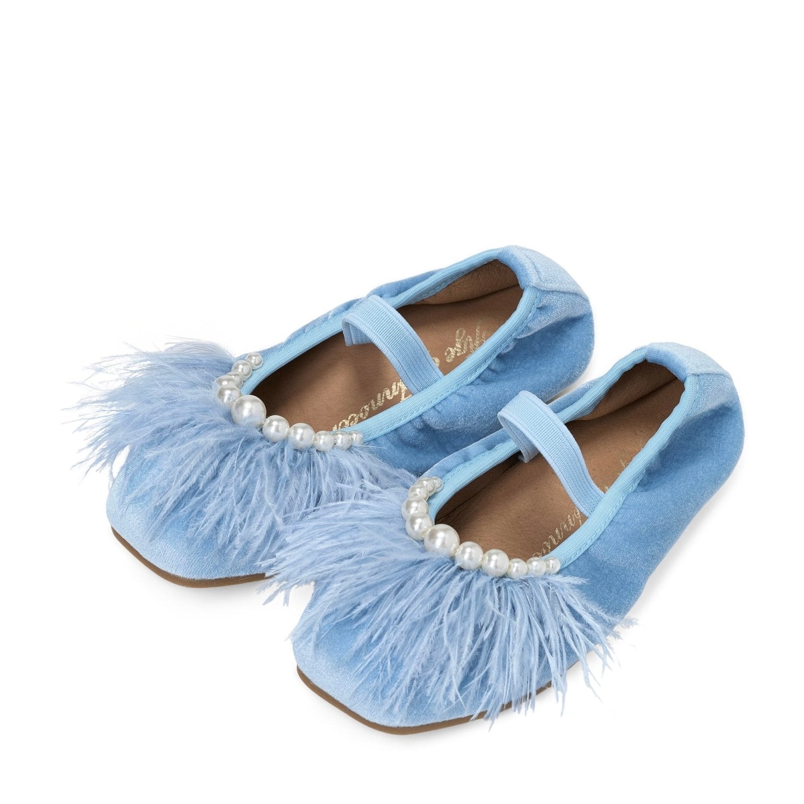 Blanche Blue Flats Shoes Age of Innocence