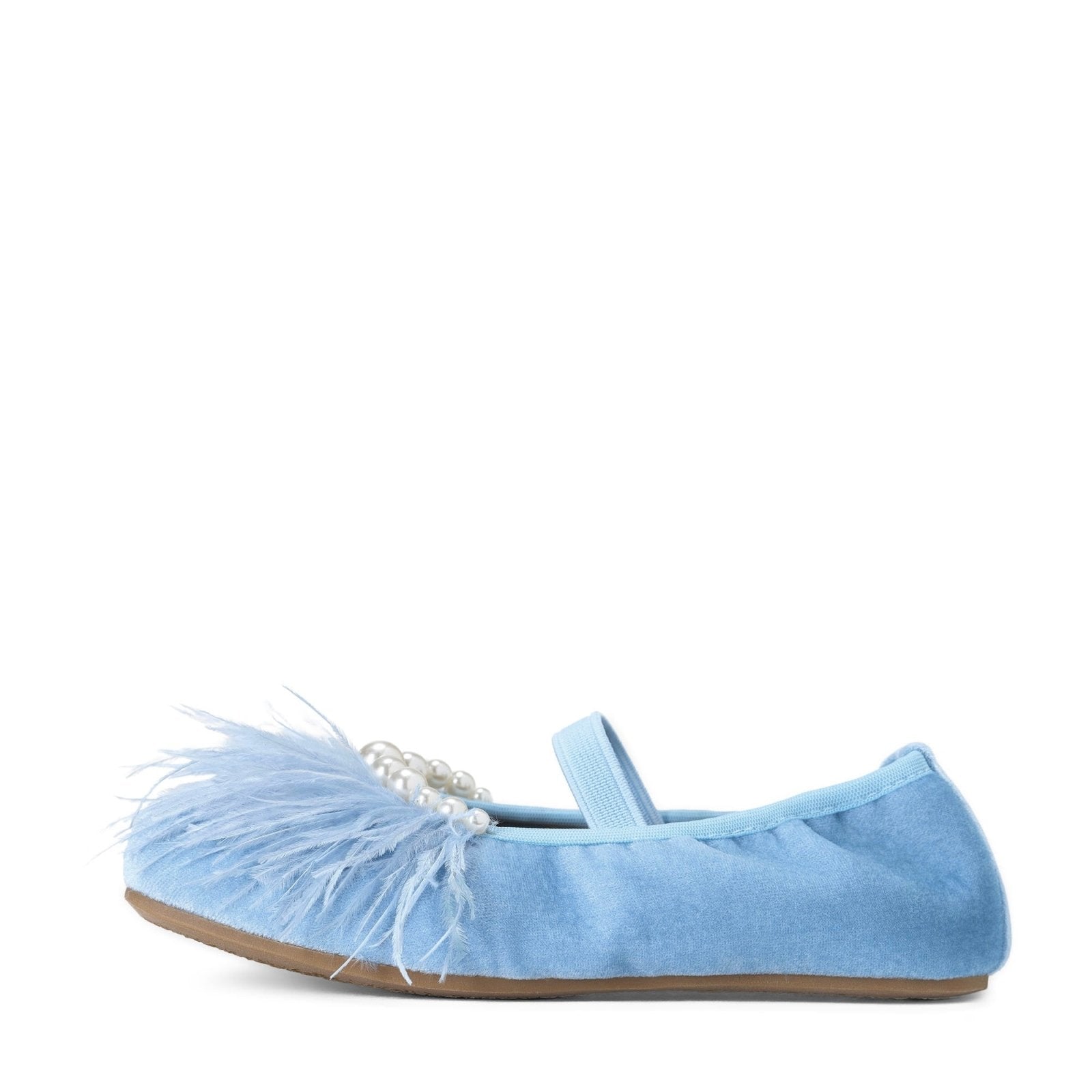 Blanche Blue Flats Shoes Age of Innocence