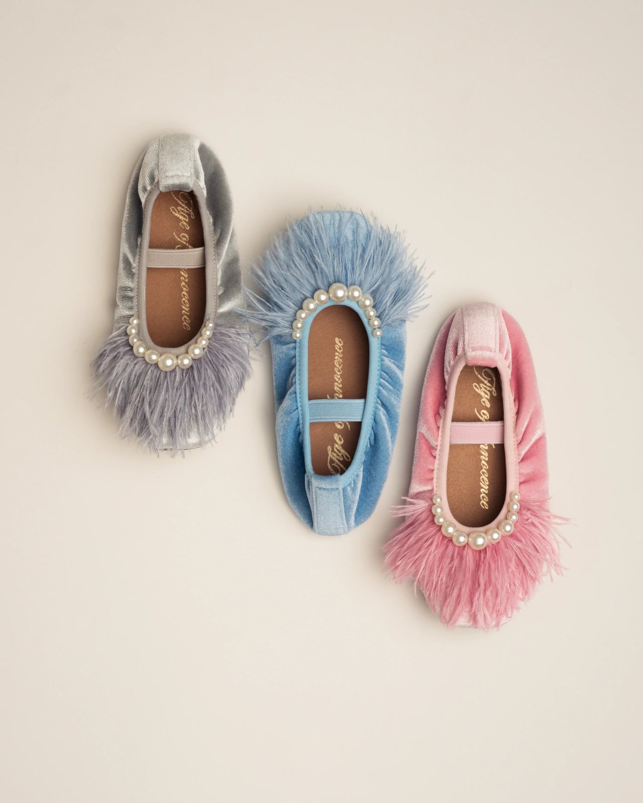 Blanche Pink Flats Shoes Age of Innocence