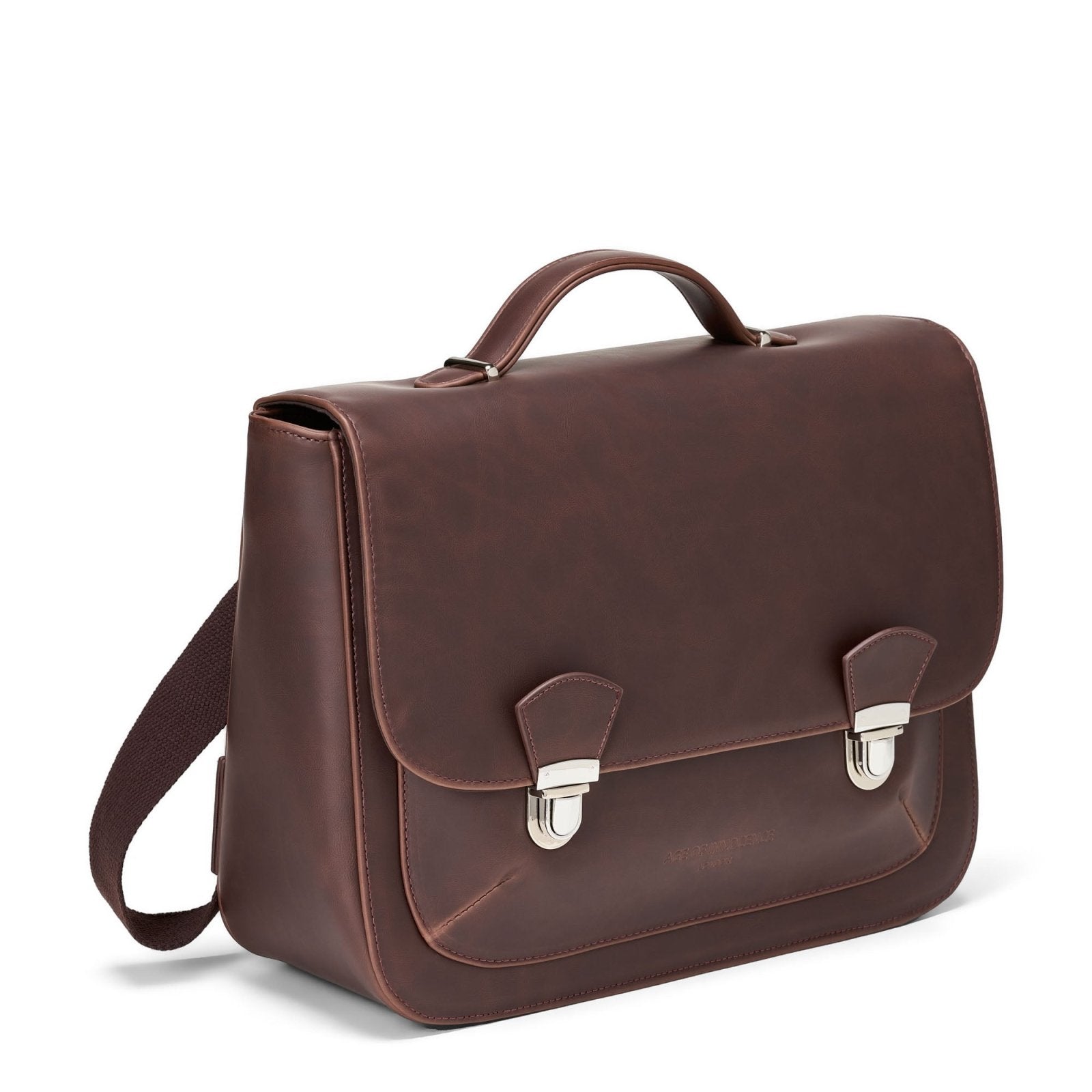 designer Boston PU Brown Schoolbag for girls by Age of Innocence
