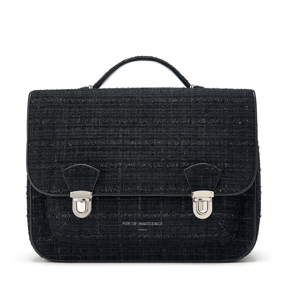 Boston Tweed Black Schoolbag Schoolbag Age of Innocence