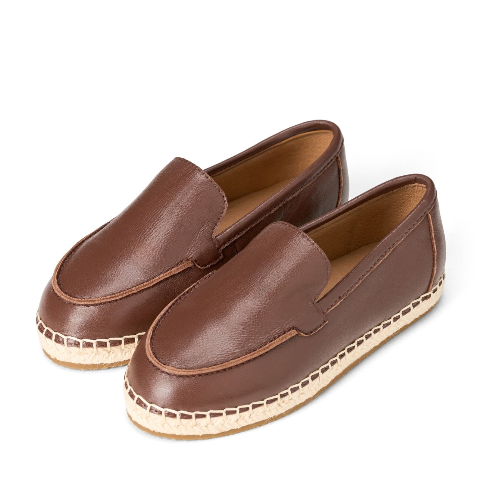 designer Bruno Leather Brown Loafers for girls by GENTS by Age of Innocence