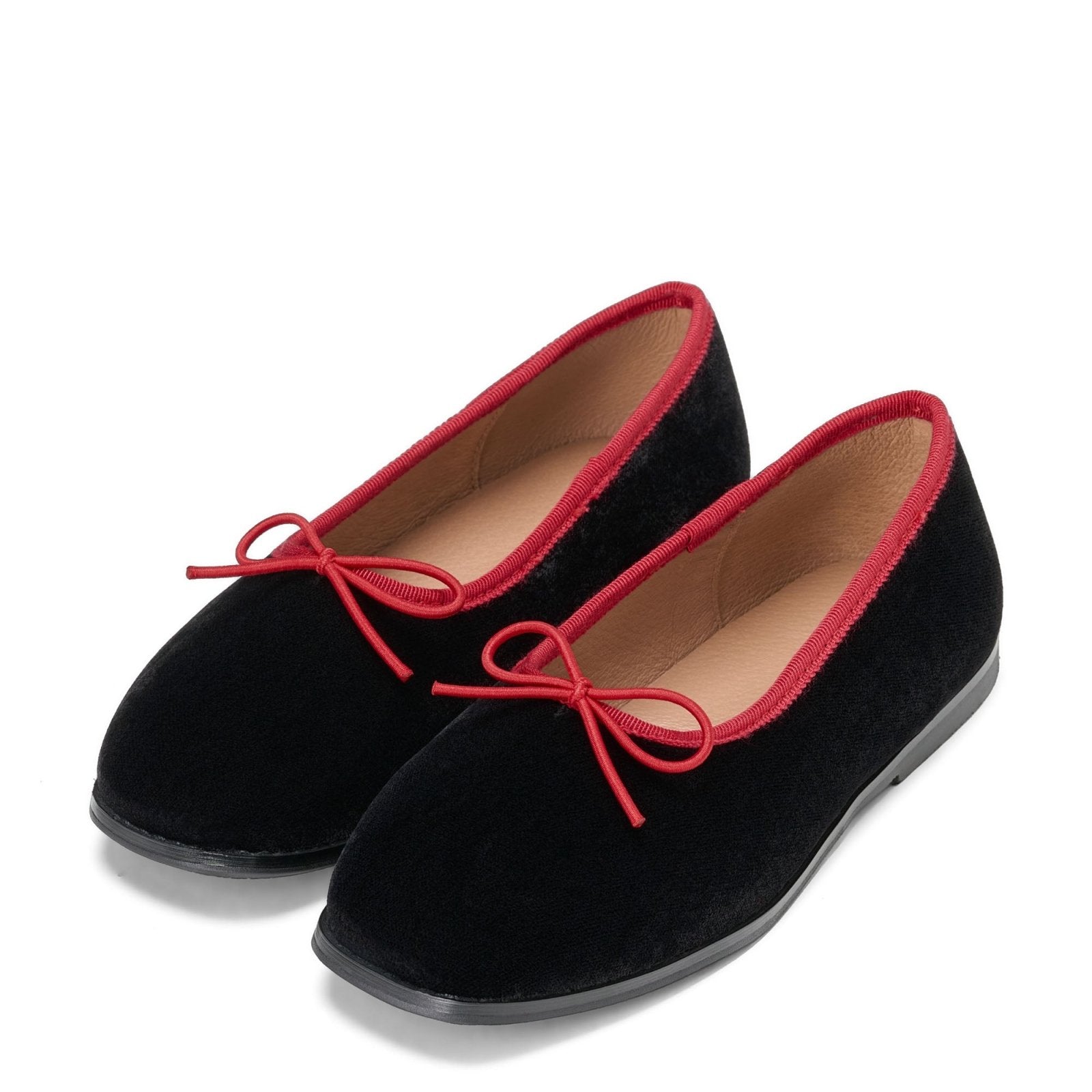 designer Carmen Black/Red Shoes for girls by Age of Innocence
