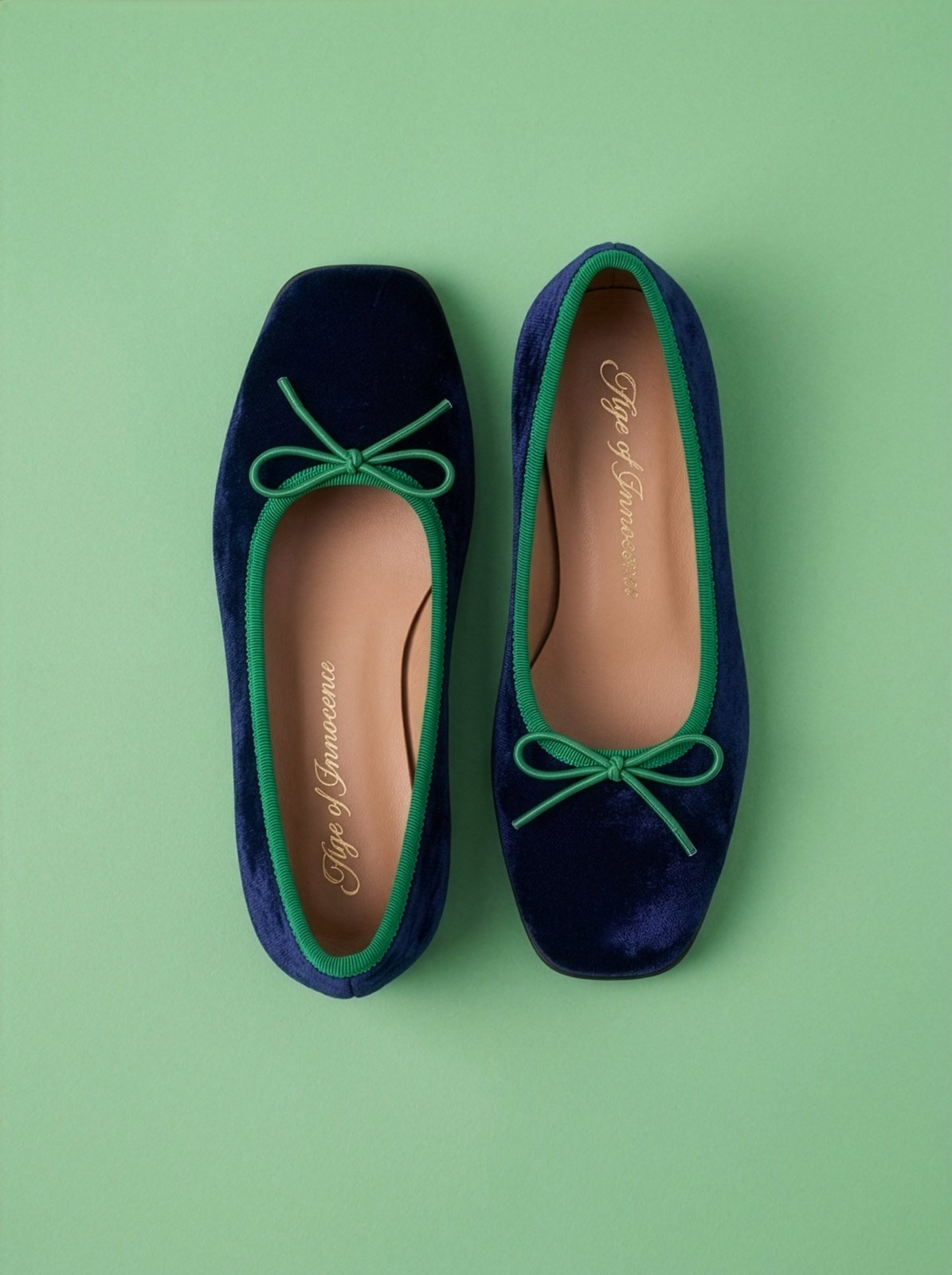 Carmen Navy/Green Shoes Shoes Age of Innocence