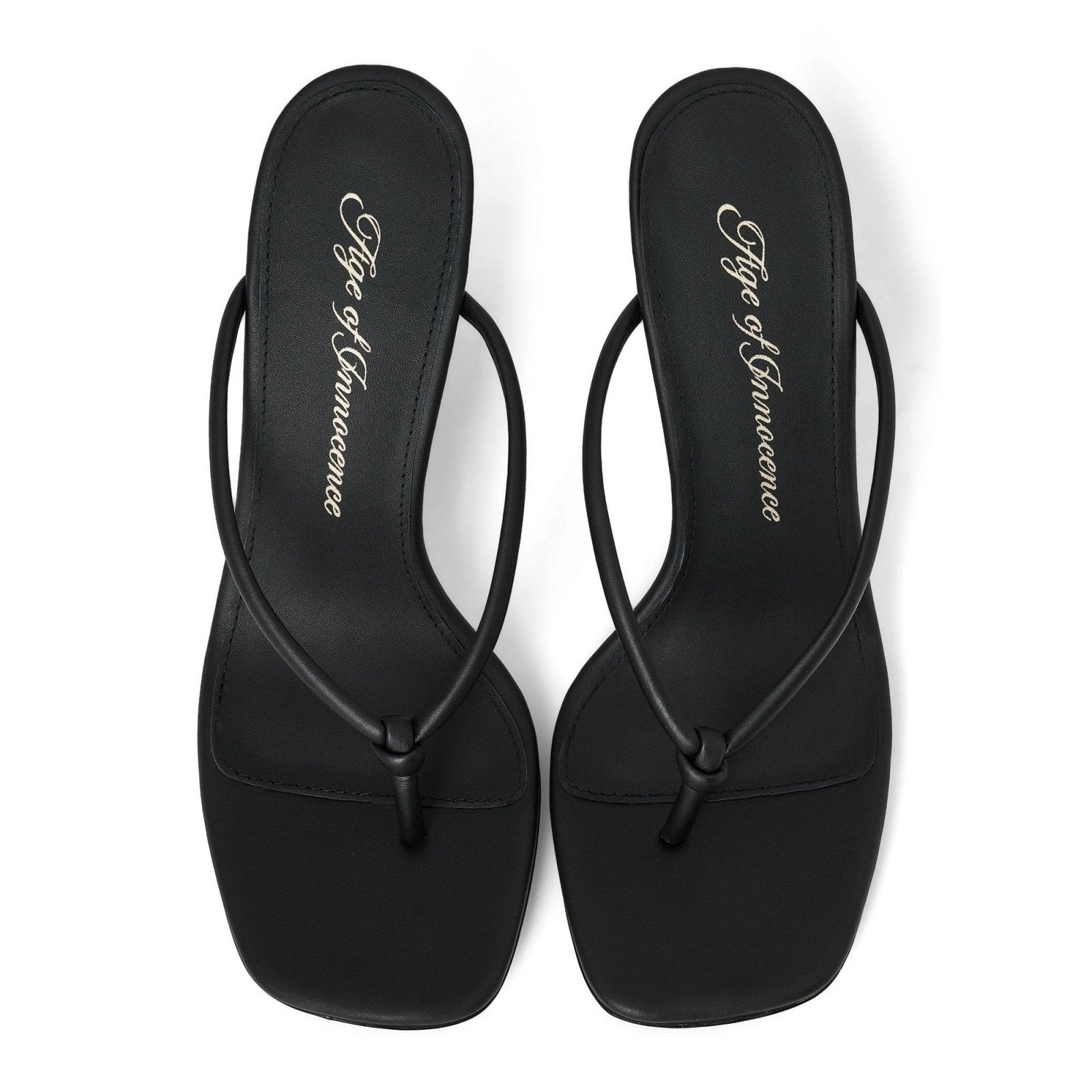 Cecile Black Sandals Shoes Age of Innocence Women