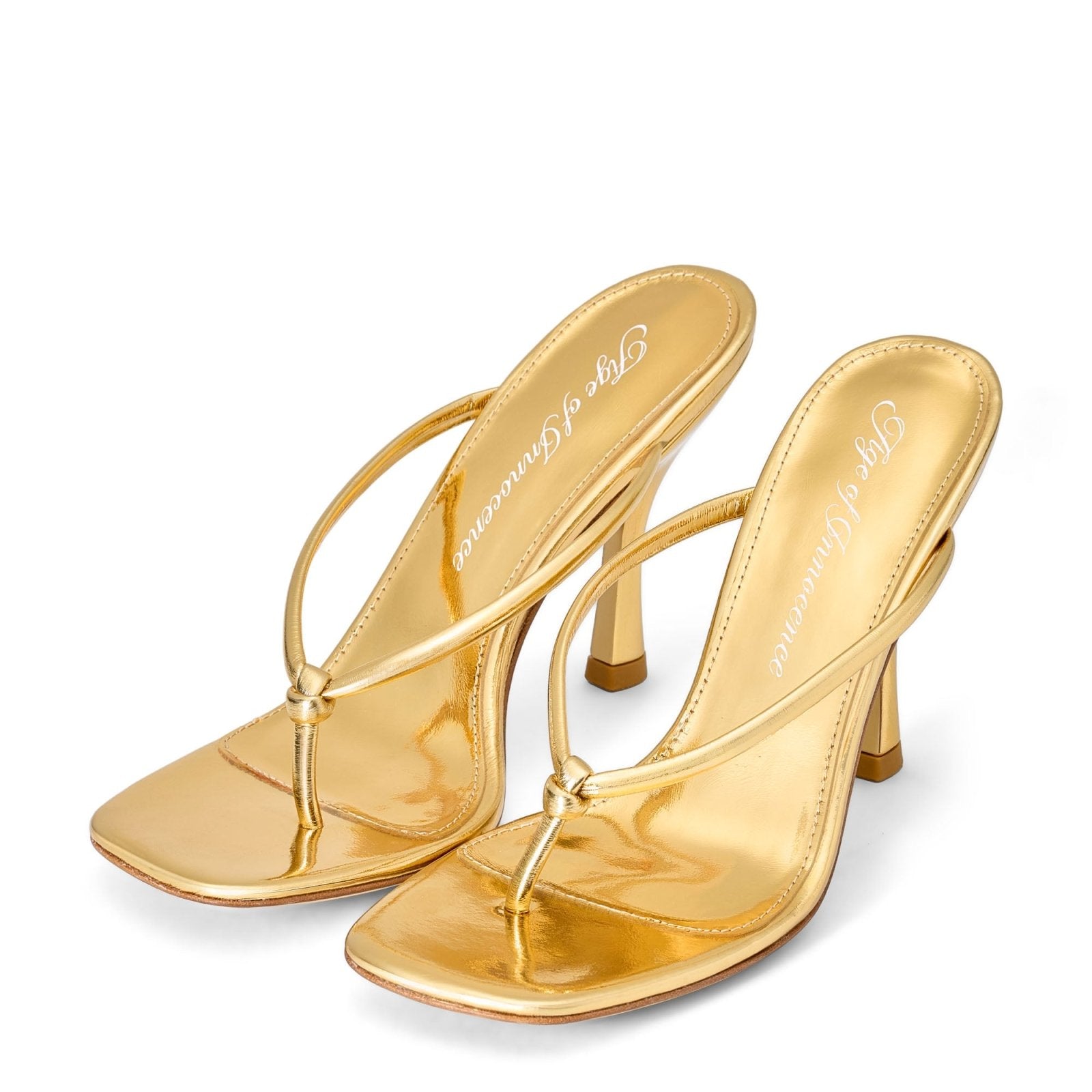 designer Cecile Gold Sandals for girls by Age of Innocence Women
