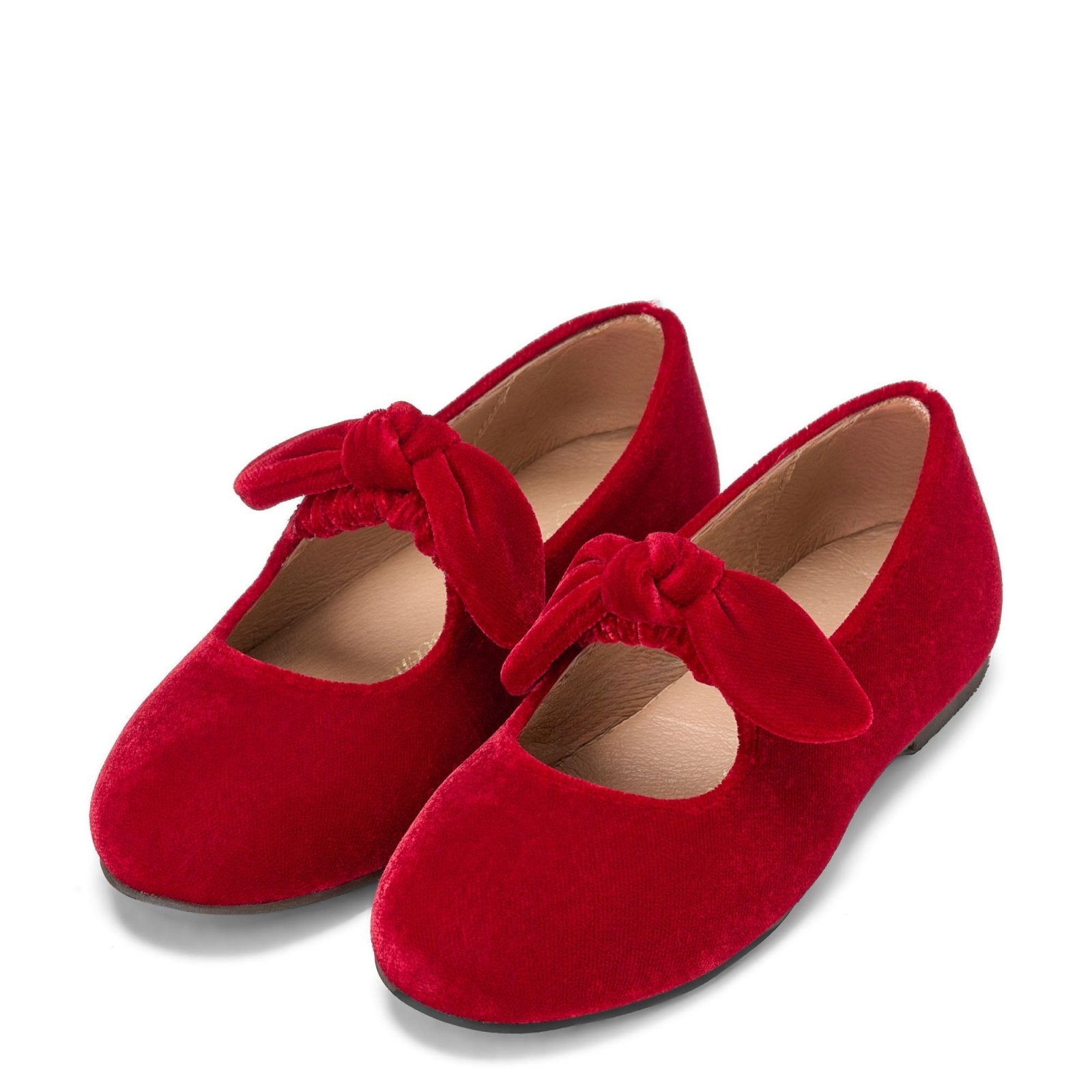 designer Claudine Red Shoes for girls by Age of Innocence