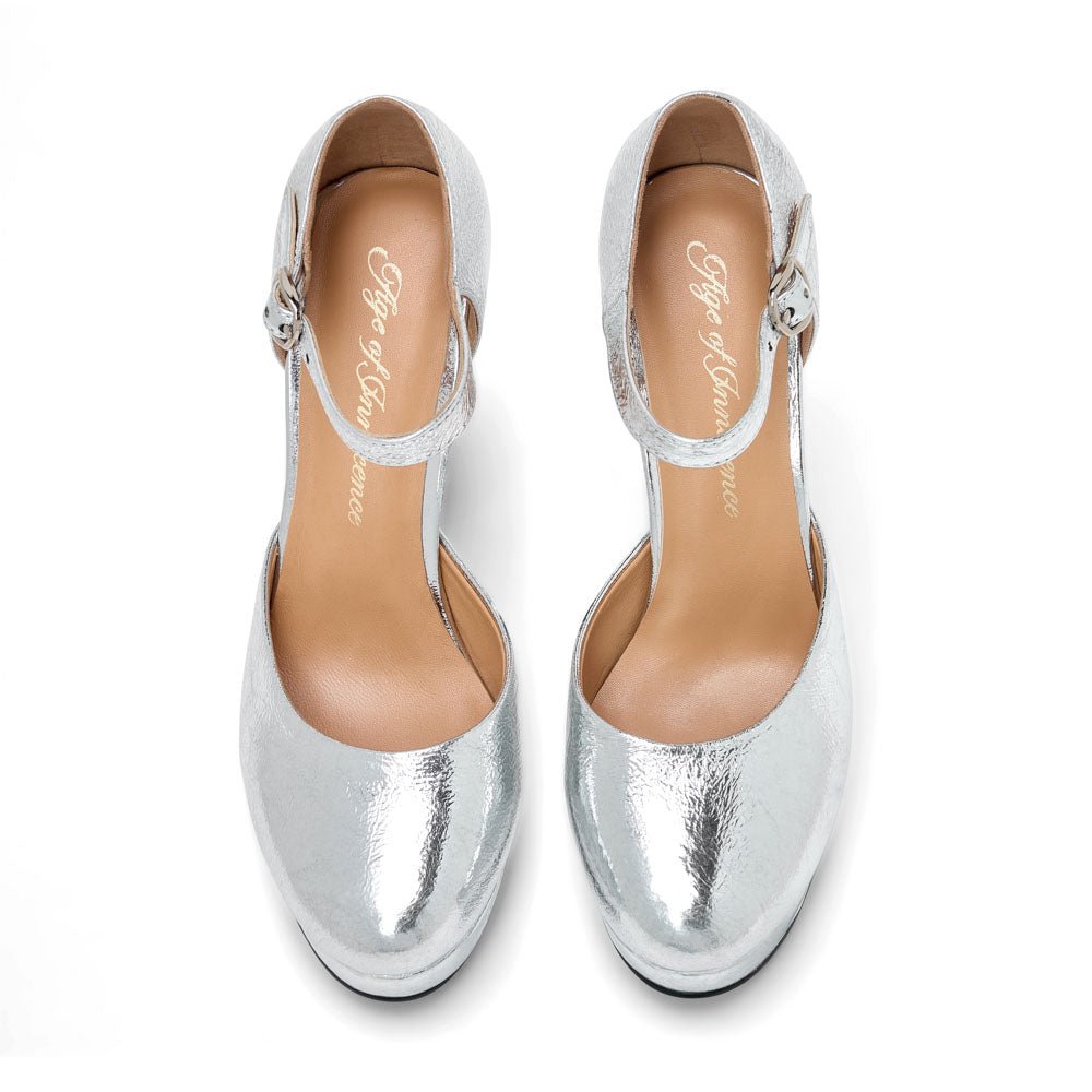 Edith Leather Silver Shoes Shoes Age of Innocence Women