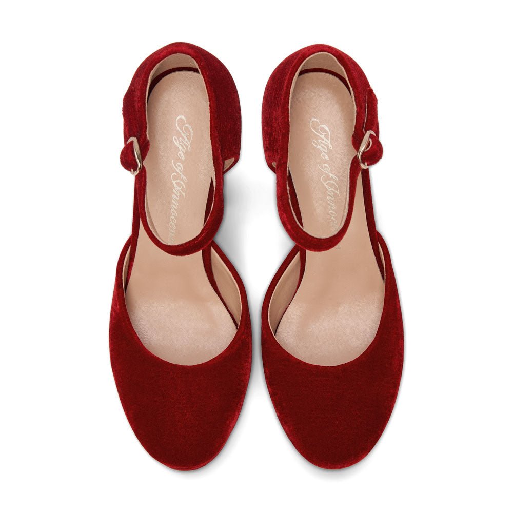 Edith Red Shoes Shoes Age of Innocence Women