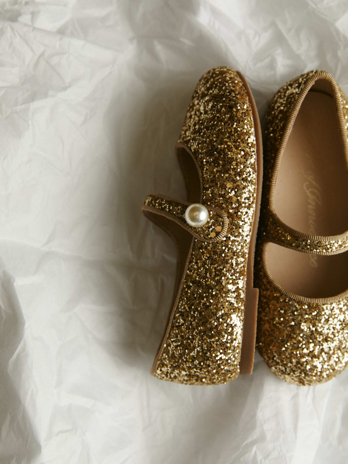 Elin Glitter Gold Shoes Shoes Age of Innocence