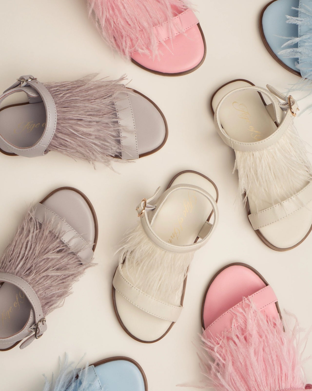 Elle Grey Sandals Age of Innocence