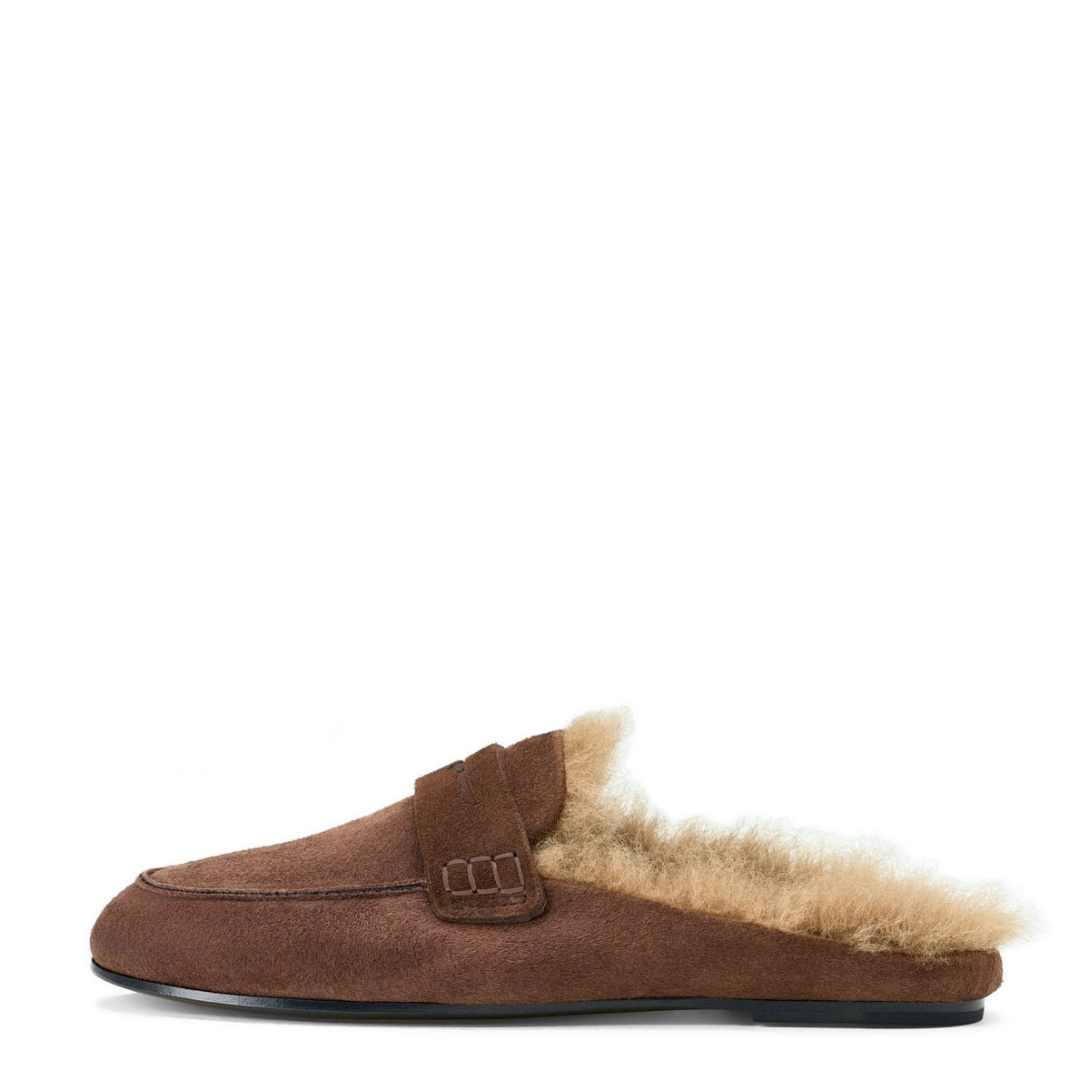 designer Farley 2.0 Winter Suede Chocolate Mules for girls by Age of Innocence Women