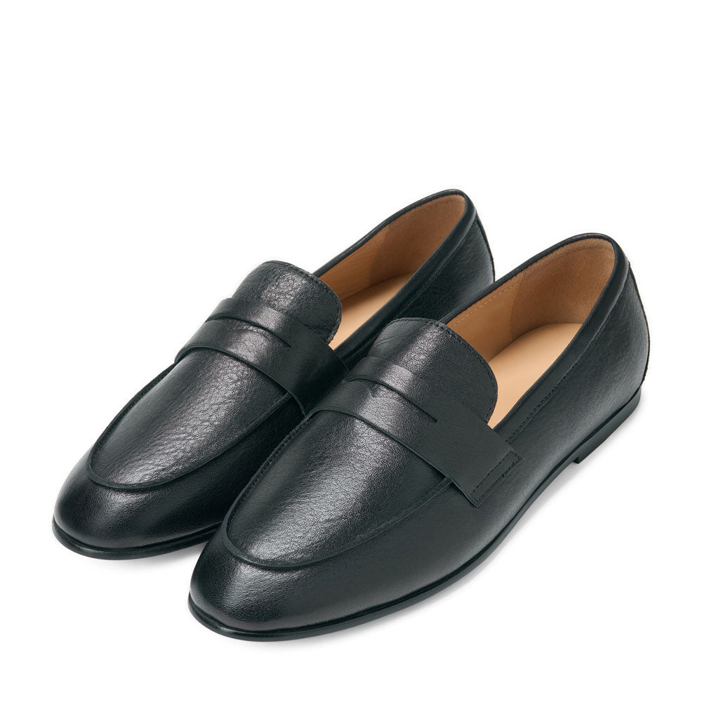Farley Leather Black Loafers Loafers Age of Innocence Women