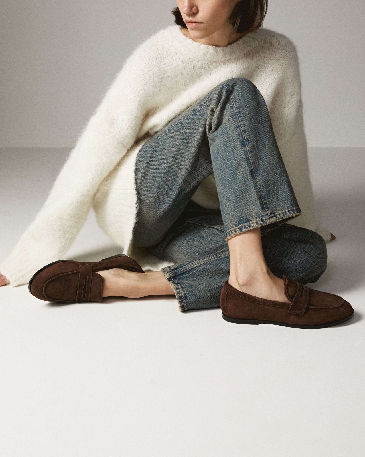 Farley Winter Chocolate Loafers Loafers Age of Innocence Women