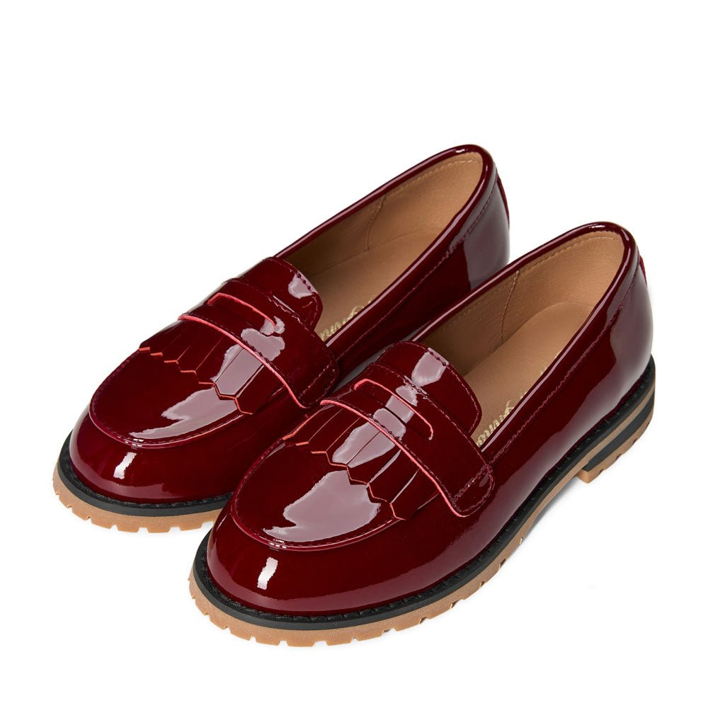 Francie Burgundy Loafers Loafers Age of Innocence