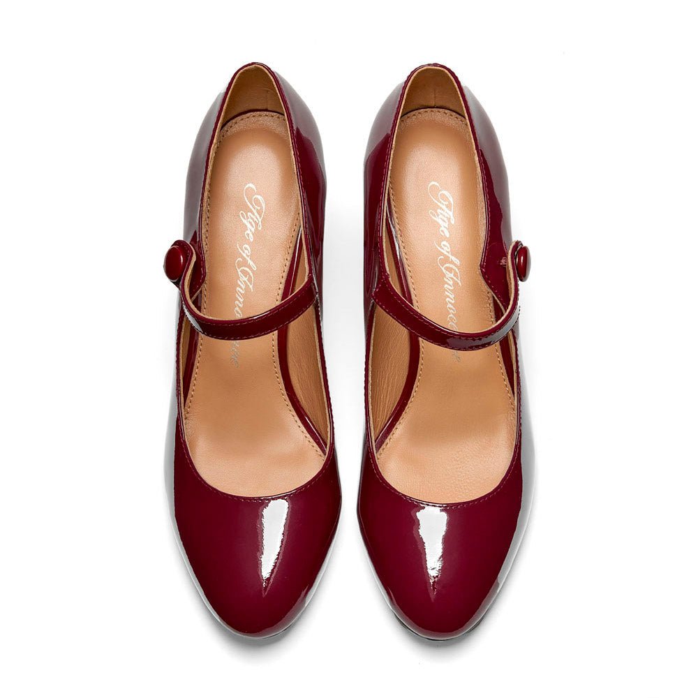 Gemma PL Burgundy Shoes Shoes Age of Innocence Women