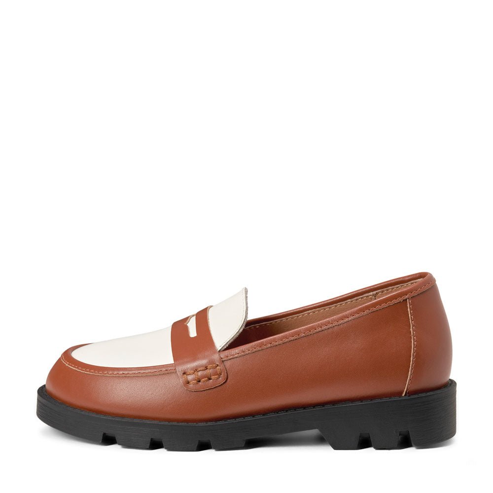 Haven Brown/ White/ Brown Loafers Loafers Age of Innocence