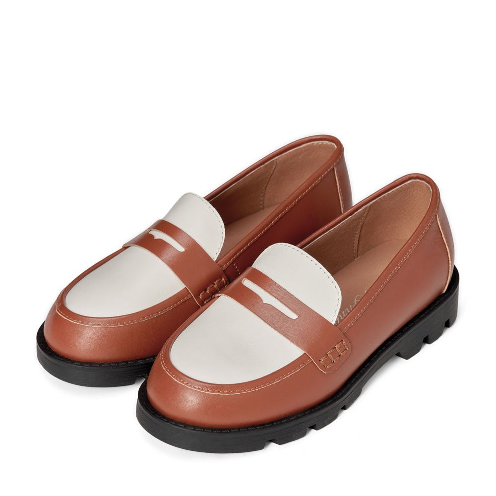 Haven Brown/ White/ Brown Loafers Loafers Age of Innocence