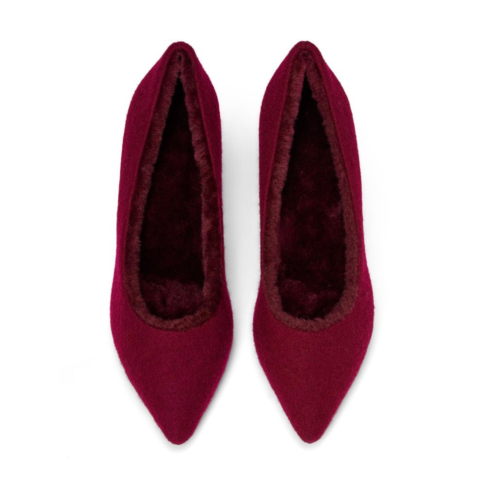 Juliette Wool Burgundy Shoes Shoes Age of Innocence Women