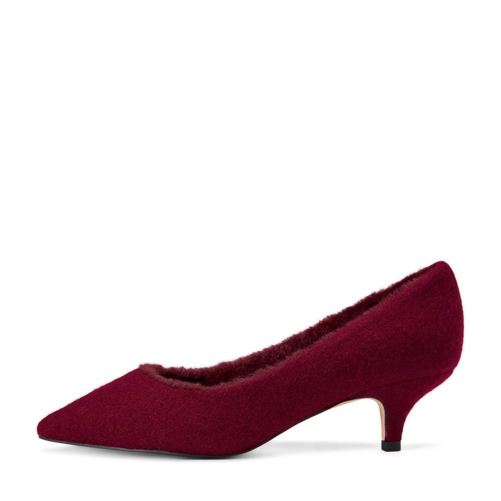 Juliette Wool Burgundy Shoes Shoes Age of Innocence Women