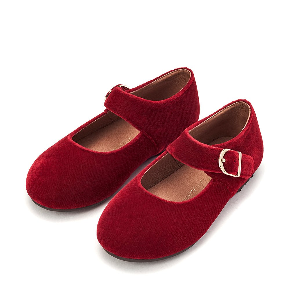 Juni Velvet Red Shoes Shoes Age of Innocence