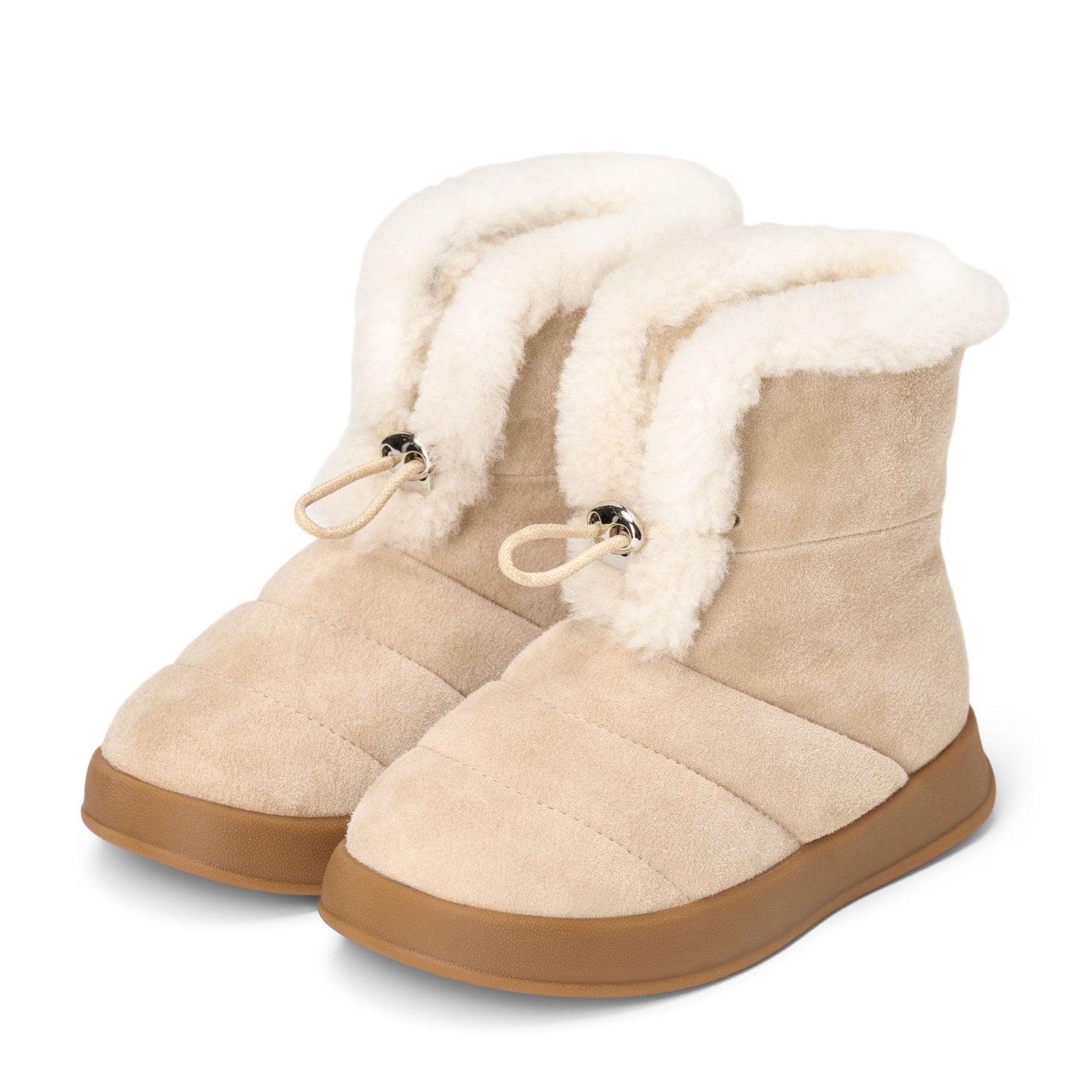 designer Ketch Light Beige Boots for girls by Age of Innocence