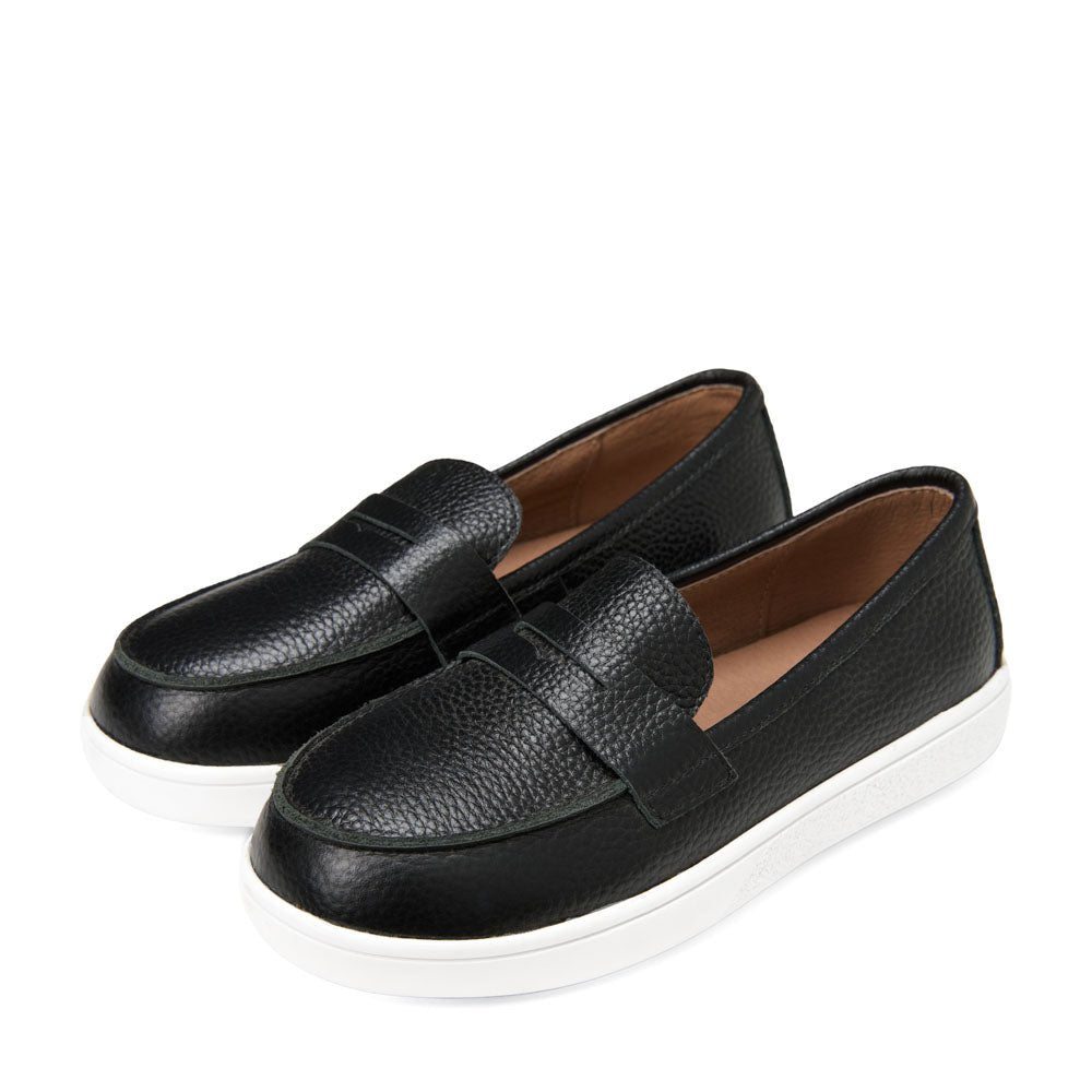 Kirk Leather Black Slip-on Sneakers Sneakers GENTS by Age of Innocence