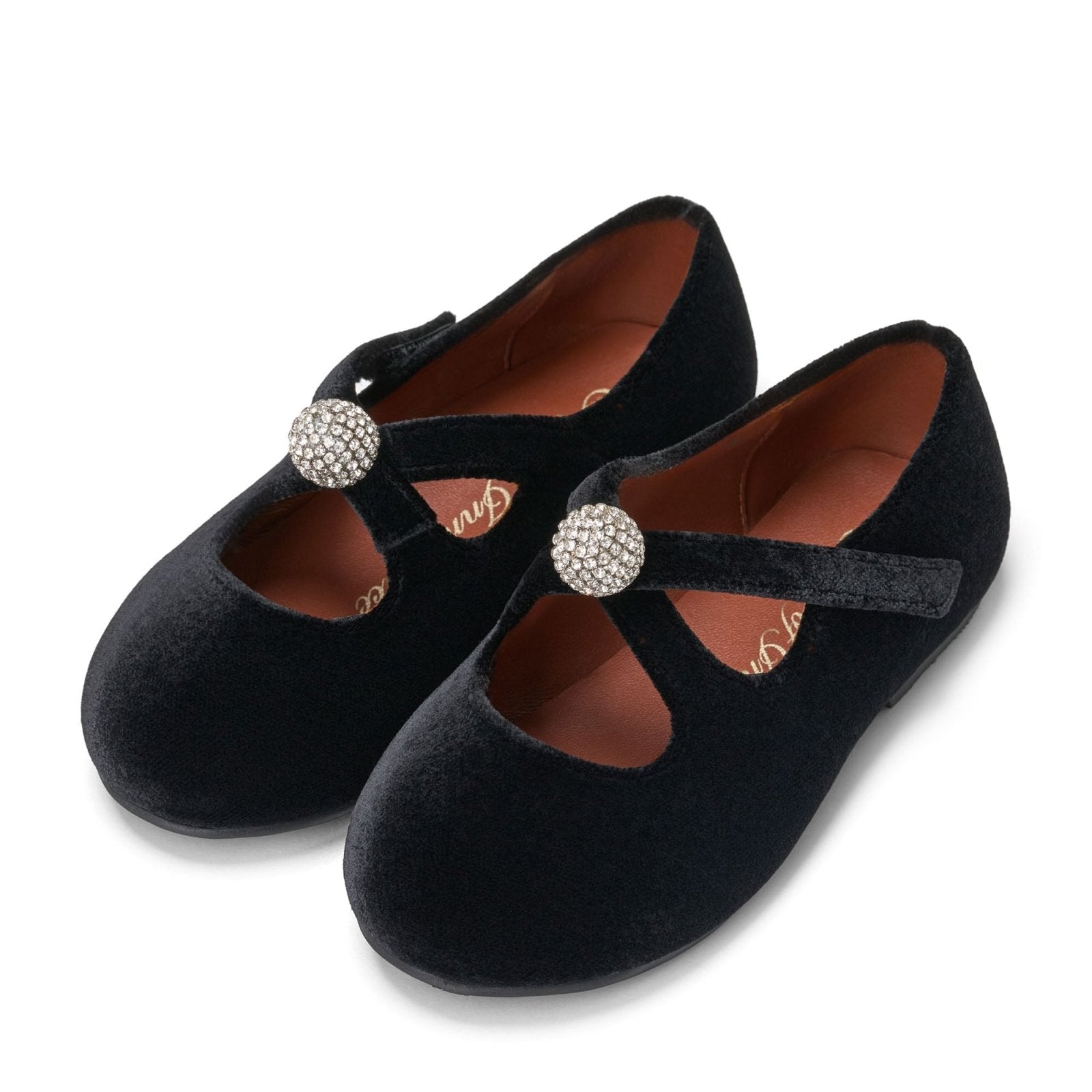 designer Kristen Black Shoes for girls by Age of Innocence